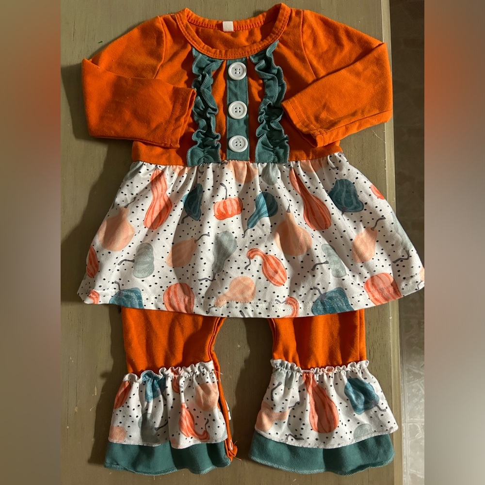 Boutique fall ruffle romper